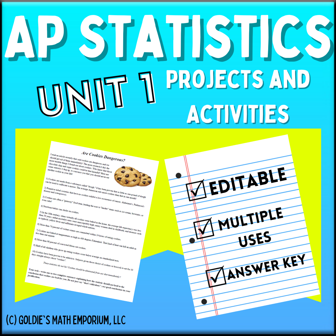 Unit 1: Exploring One Variable Data - Goldie's Math Emporium