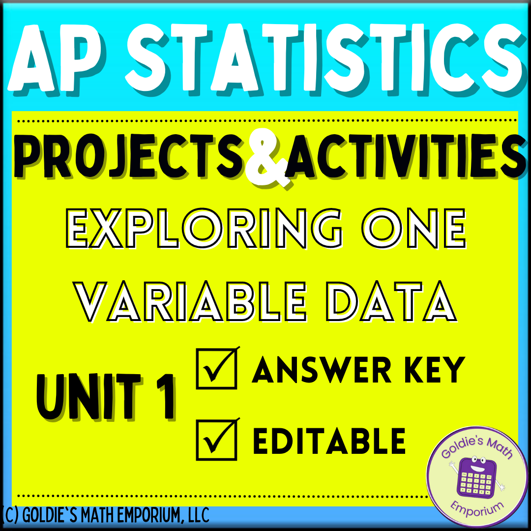 What Does My Unit 1 Look Like In AP Statistics? - Goldie's Math Emporium