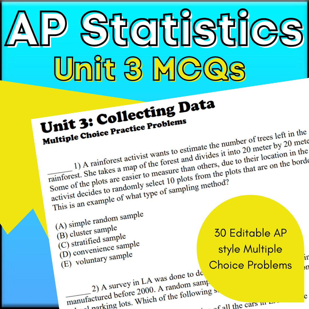 How I Teach Unit 3 In AP Statistics - Goldie's Math Emporium