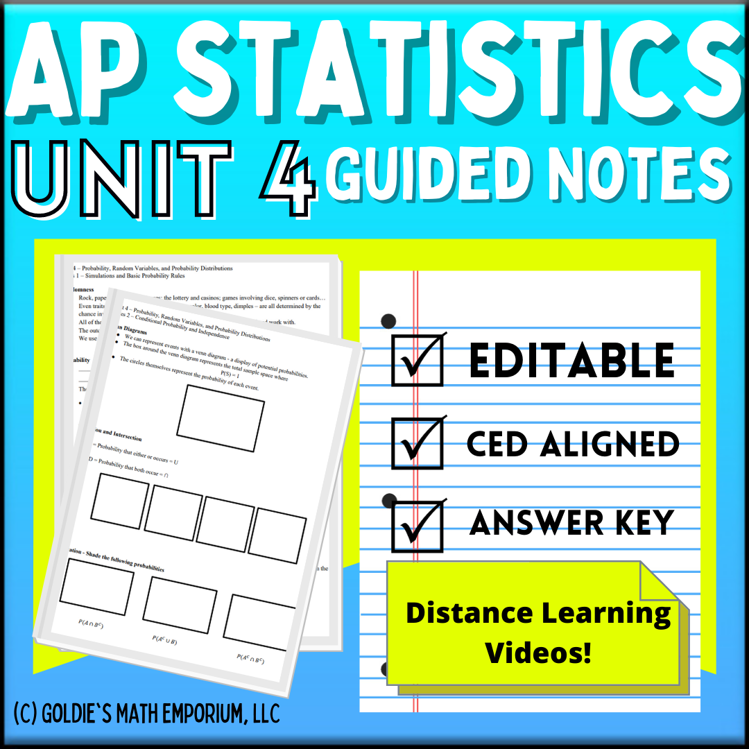 AP Statistics Unit 4: Probability, Random Variables, And Probability ...